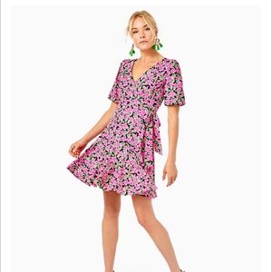 Lilly Pulitzer Kessler wrap dress onyx Lil Lilly